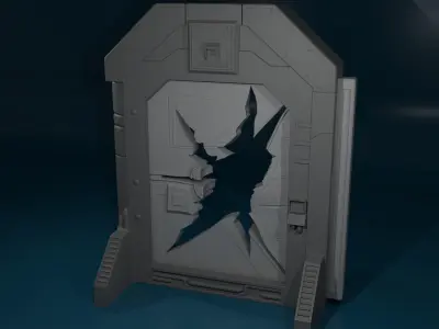 Nemesis Door with Changable inserts 3D print model