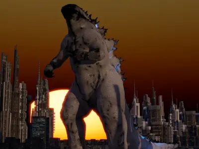 Godzilla Roar 3D model