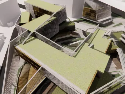 Modern City Block -A34 3D model