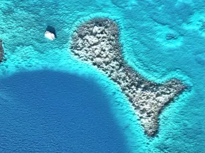 The Great Blue Hole Island 3D model