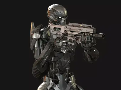 CyberKiller2 Low-poly 3D model