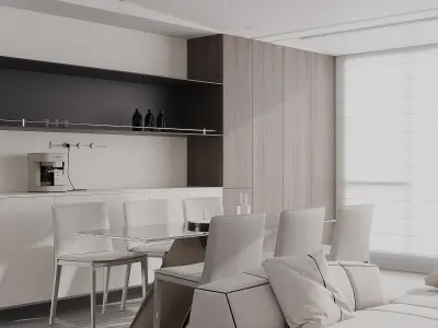 Modern livingroom 3D model buy