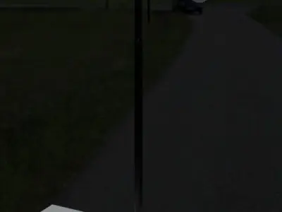  Street lamp Low-poly 3D model