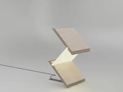LowPoly Geometric Lamp 3D model
