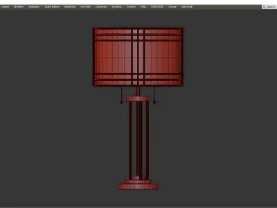 Hanswell Metal Table Lamp Low-poly 3D model