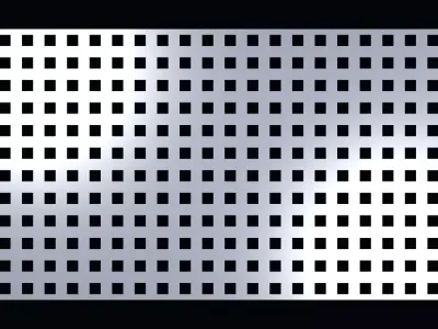 Perforated panel with 25 percent opening 25O115 3D model