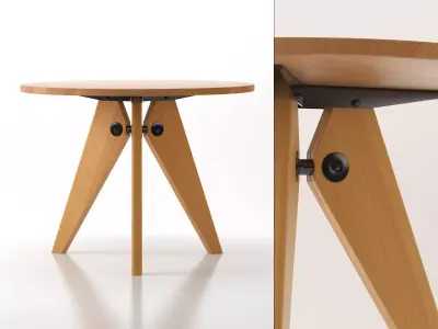 Gueridon Round 3D model