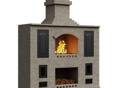 Baebque 01 3D model