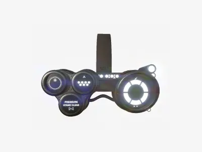 SciFi Glasses J04 Brown - Character Design Fashion Low-poly 3D model