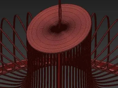 Wedding pendant lamp 3D model