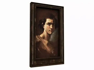 picture medieval Low-poly 3D model