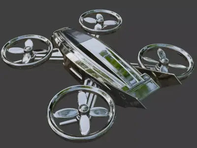 Hexacopter Drone 3D Model 3D model