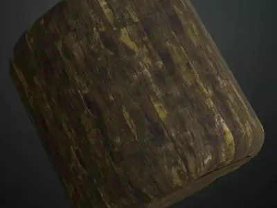 Natural Cedar Wood Grain Surface PBR Seamless Texture