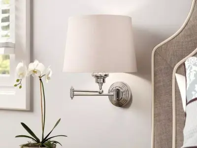 Vanderpool Light Polished Chrome Swing Arm 3D model