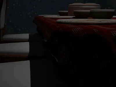 Dinner furniture table 3D model