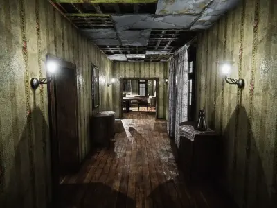 HQ Modular Interior Mansion Low-poly 3D model