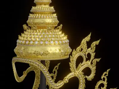 Thai theatrical crown  3D model