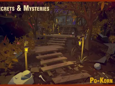 Fancy Secrets and Mysteries Package Low-poly 3D model