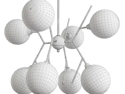 POLARES CHANDELIER Low-poly 3D model