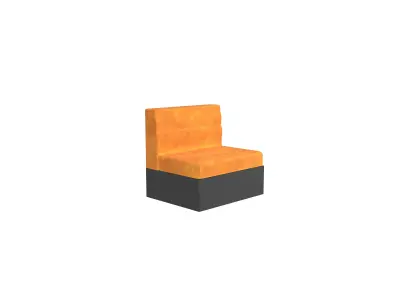 Box Sofa v1 003 Low-poly 3D model