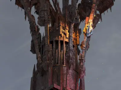 NetherRealm Alien tower 3 3D model