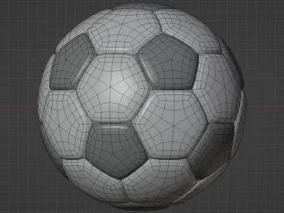 Soccer Ball 3D Model Low-poly 3D model