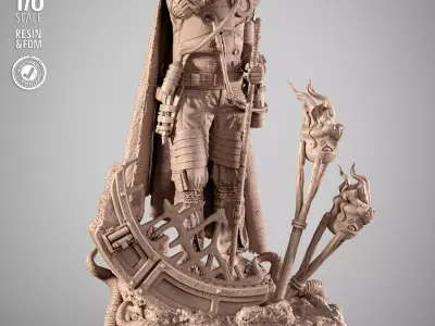 STAR WARS Saw Gerrera Sculpture 3D print model