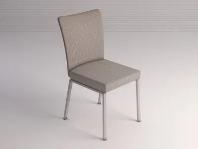 CHAIR---Microfiber and plastic 3D model