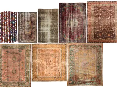 Carpets vintage turkish vol 05 3D model