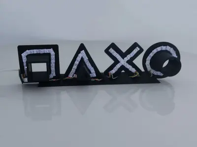 Playstation Icons Light Decorative Game 3D print model