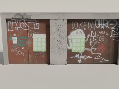 Door and Gates Asset 1 - 6 pack of doors and gates 3D model