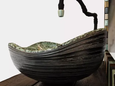 Ethnic wash stand Nut 3D model