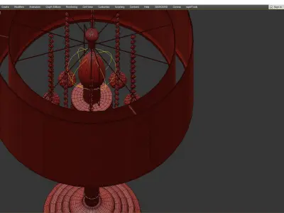  MOISELLE CRYSTAL TABLE LAMP Low-poly 3D model