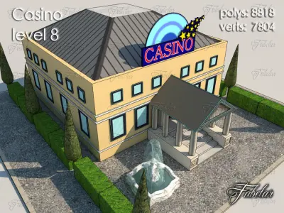 Casino Level Low-poly 3D model