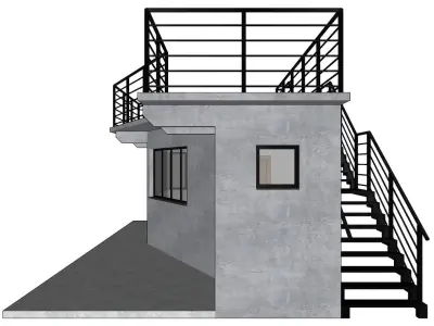 Kiosk - Guardhouse - Newsstand - Grocery 3D model