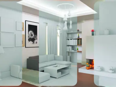 small living room 3D model
