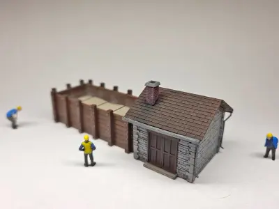 N Scale Sand Drying House 3D print model