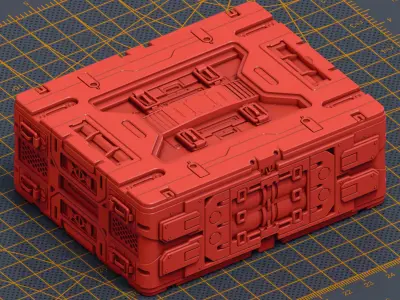Mech Warrior Hard Surface Kitbash 5 of 20 3D model