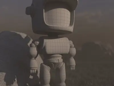 Love death robot Low-poly 3D model