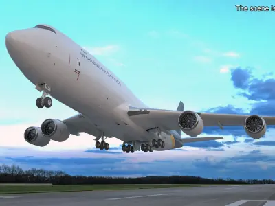  Boeing 747 UPS Cargo Airplane 