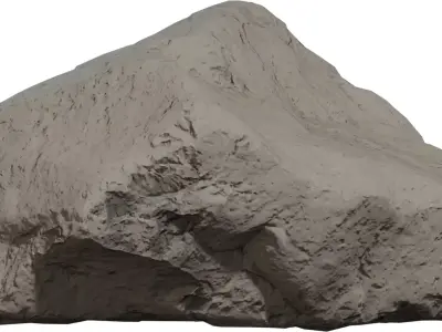 High Resolution Photorealistic Rock 3D Model Low-poly 3D model