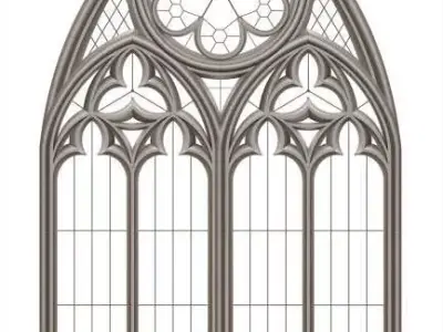 GOTHIC WINDOW 3D print model