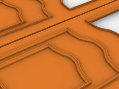 3 d door modling 3D model