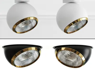 Bolster Gu10 Surface Mounted Spotlight 3D model