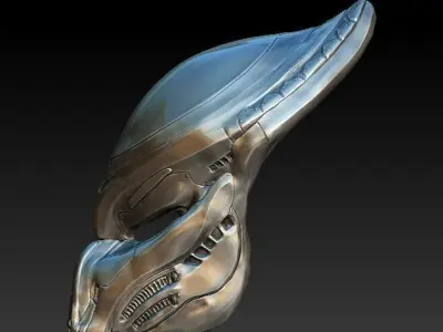 Fugitive Predator bio mask 3d model 3D model 3D model