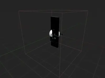 Lock1 tv stand Low-poly 3D model