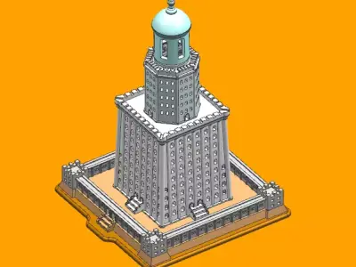 Lighthouse of Alexandria 3D print model