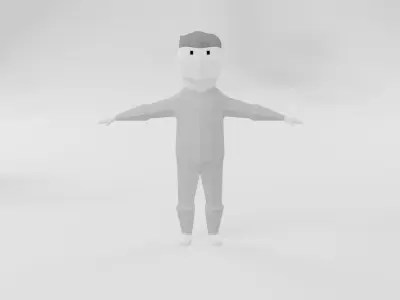 Boy in pajama Free 3D model