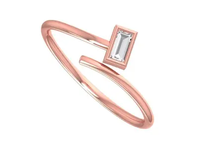 Women Light Weight Band Ring 3D print model 34