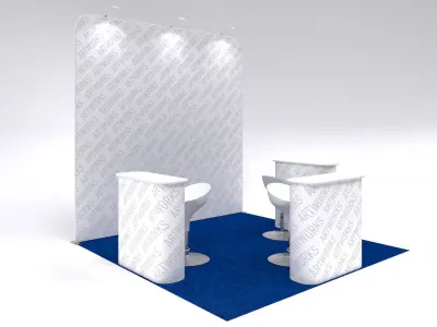 Exhibition booth 10x10ft 3DM003  3D model